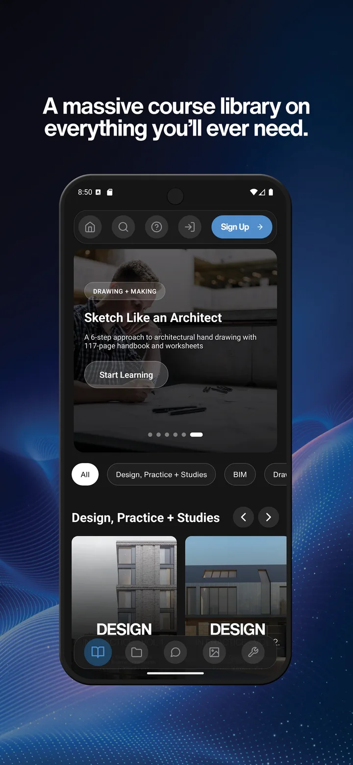 ArchAdemia mobile app screen 2