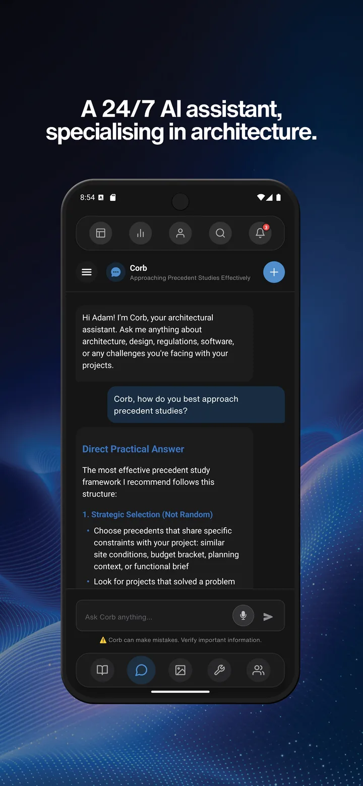ArchAdemia mobile app screen 3